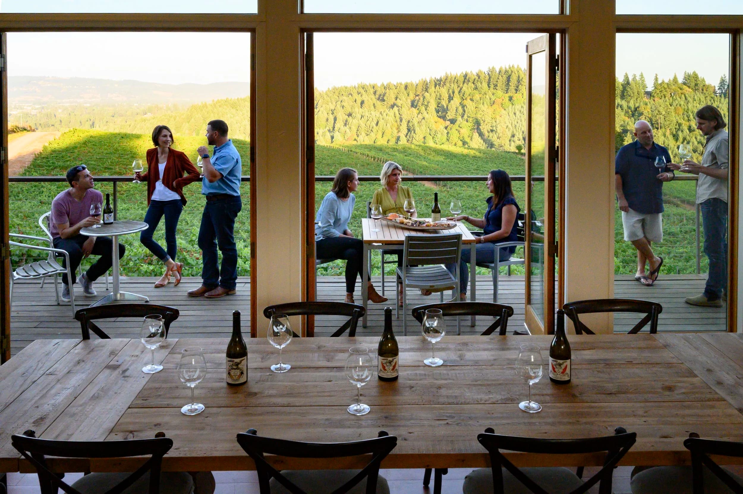 Willamette Valley winery tasting room