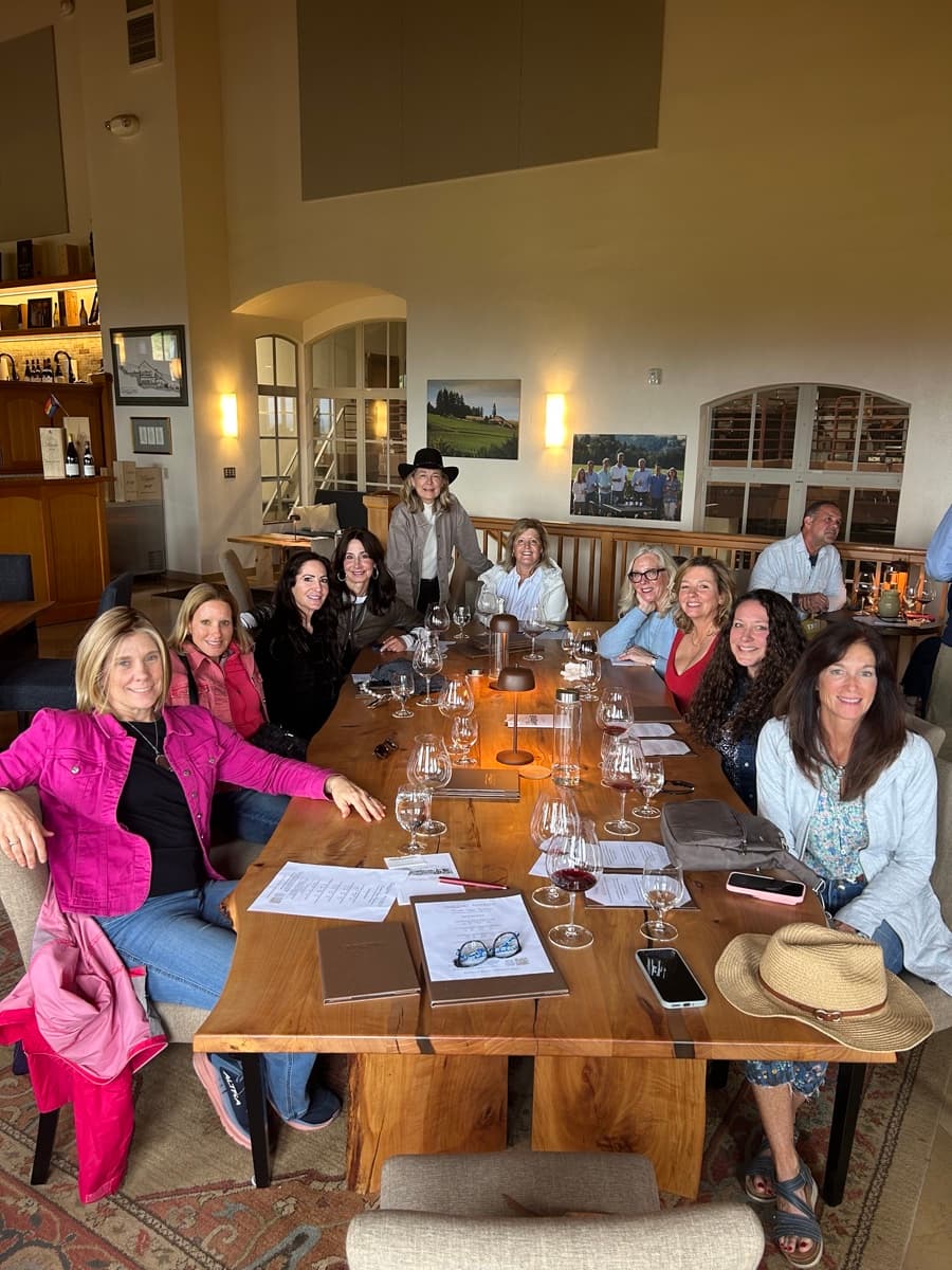 Private wine tour group at a world-class Willamette Valley winery
