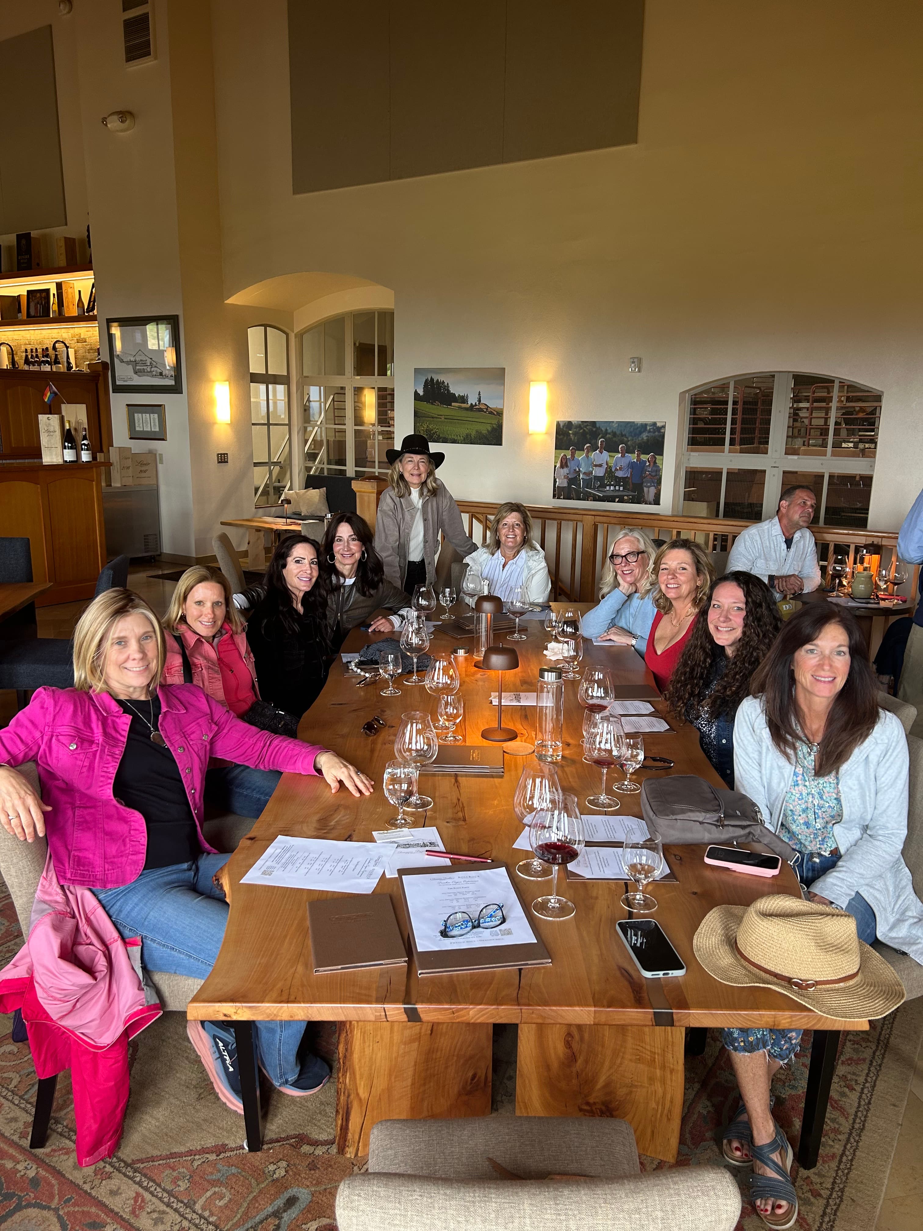 Private wine tour group at a world-class Willamette Valley winery